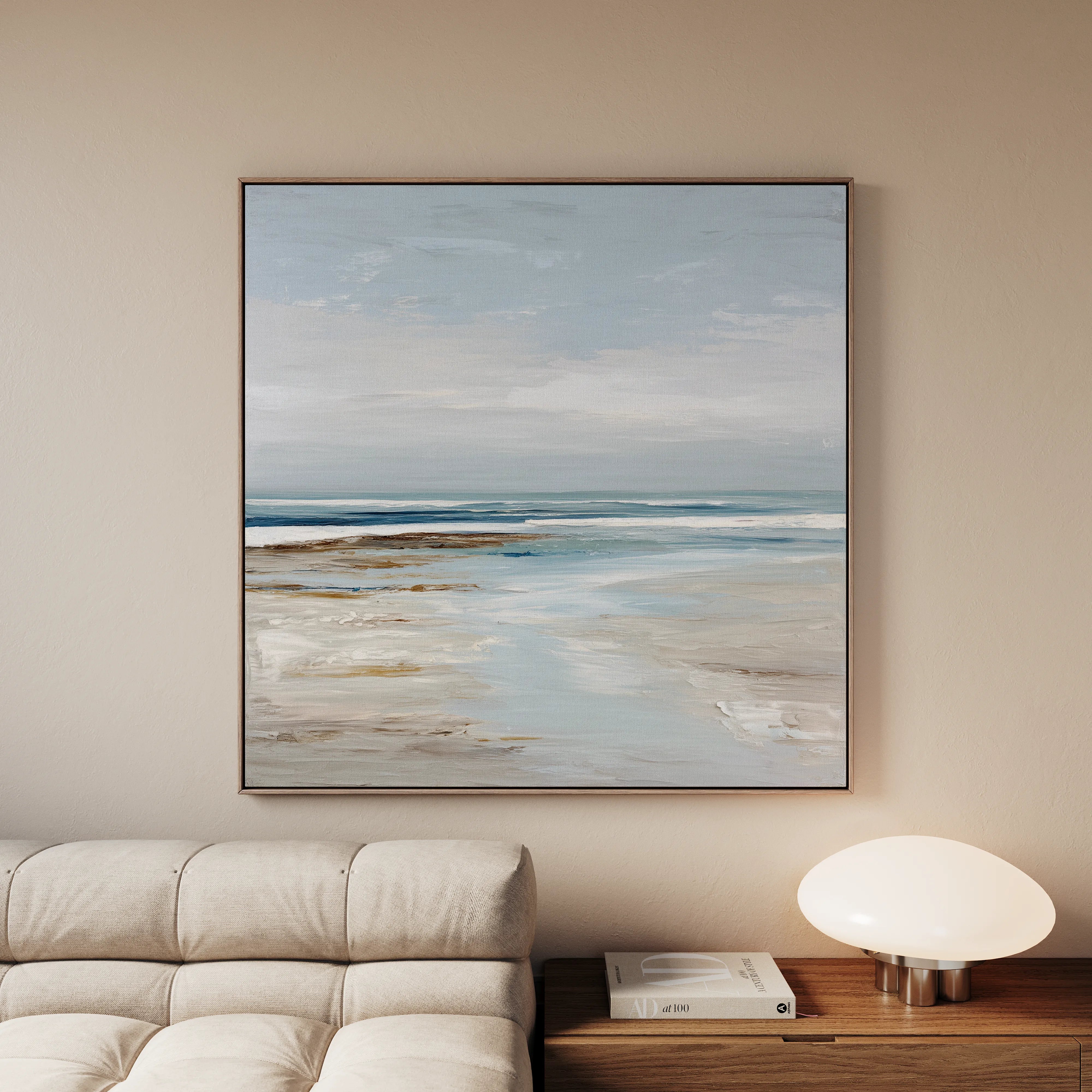 Abstract 1425 Canvas Art 60 x 60 cm / Black