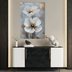 Floral 1425 Canvas Art 60 x 40 cm / Black