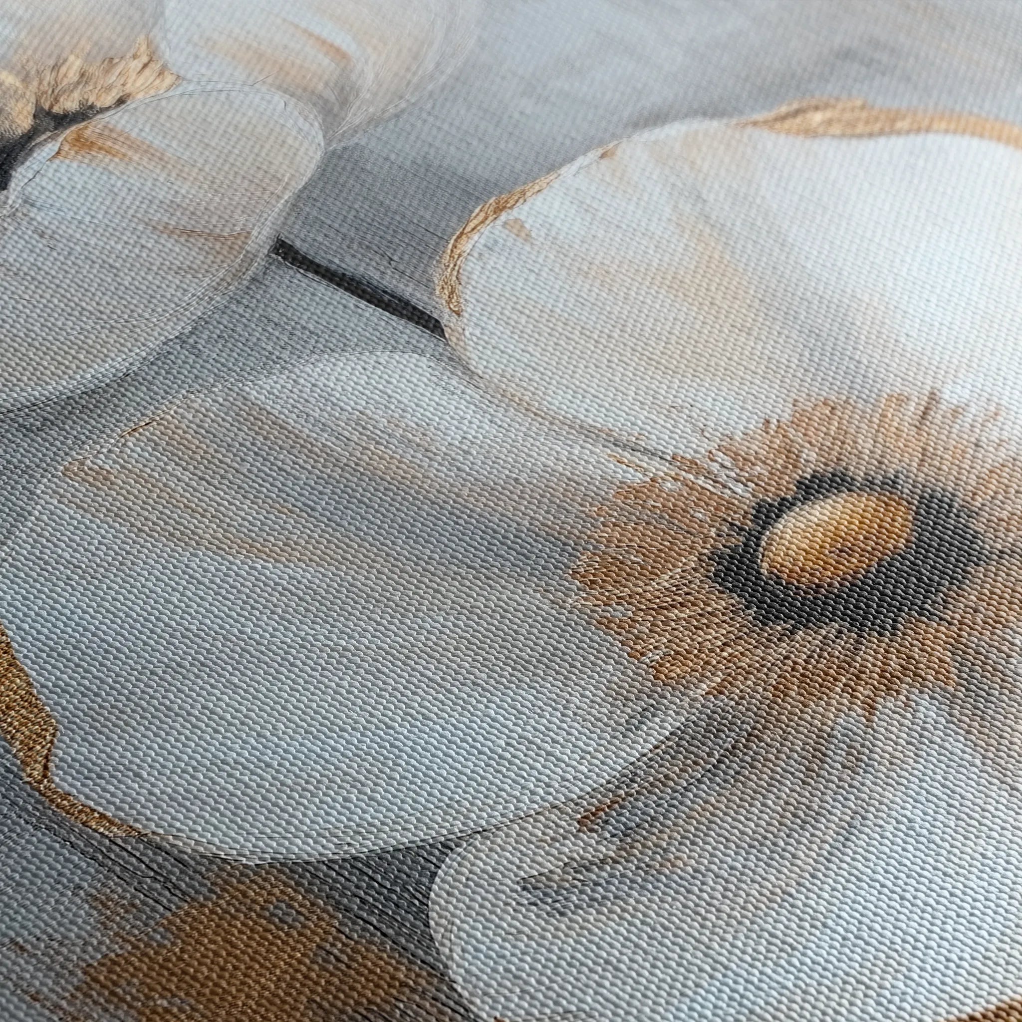 Floral 1425 Canvas Art 60 x 40 cm / Black