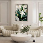 Floral 1426 Canvas Art 60 x 40 cm / Black