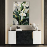 Floral 1426 Canvas Art 60 x 40 cm / Black