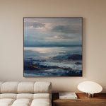 Abstract 1427 Canvas Art 60 x 60 cm / Black
