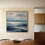 Abstract 1427 Canvas Art 60 x 60 cm / Black