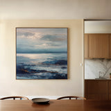 Abstract 1427 Canvas Art 60 x 60 cm / Black