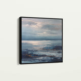 Abstract 1427 Canvas Art 60 x 60 cm / Black