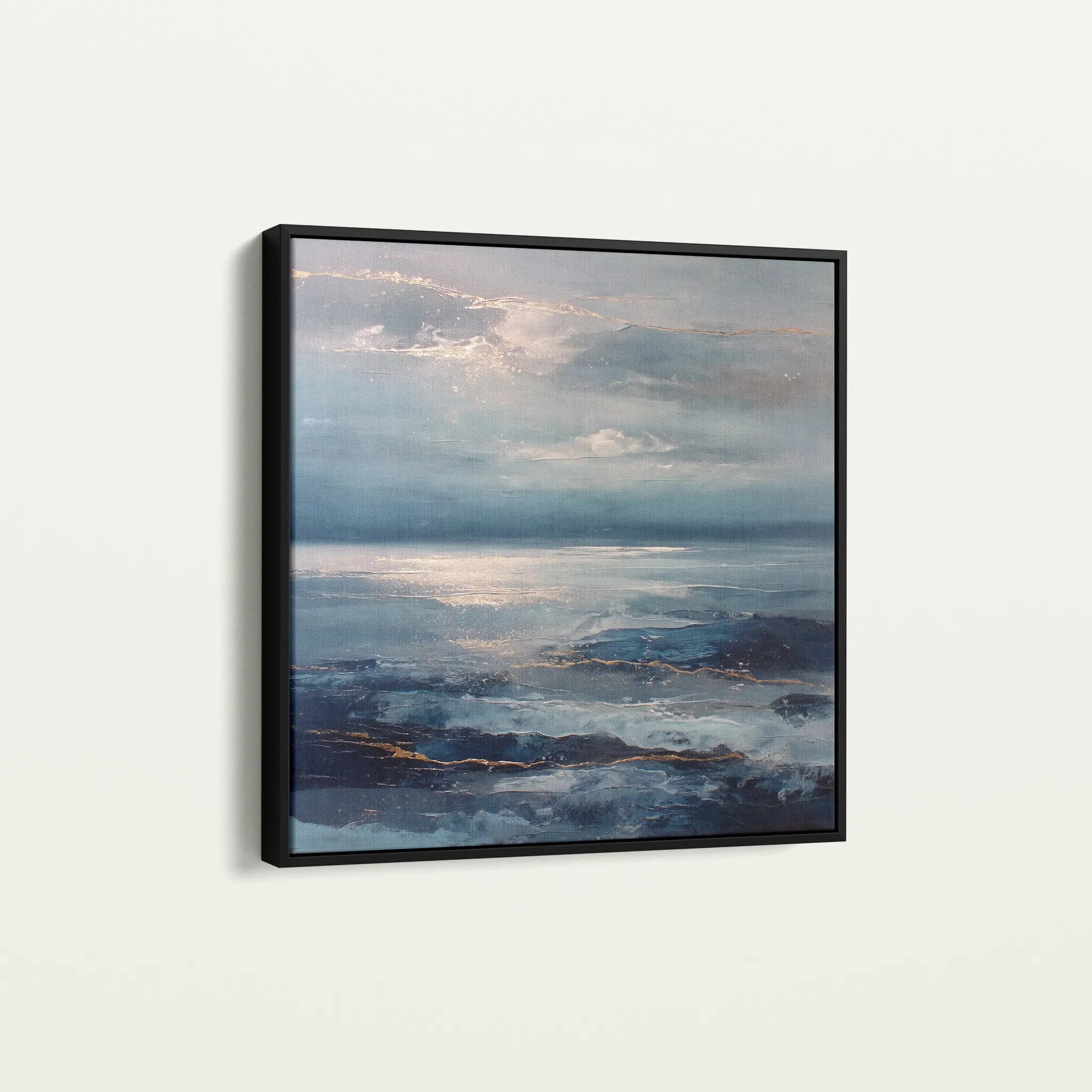 Abstract 1427 Canvas Art 60 x 60 cm / Black