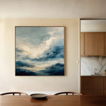 Abstract 1428 Canvas Art 60 x 60 cm / Black