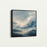 Abstract 1428 Canvas Art 60 x 60 cm / Black