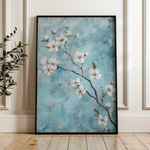 Floral 1429 Canvas Art 60 x 40 cm / Black