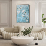 Floral 1429 Canvas Art 60 x 40 cm / Black