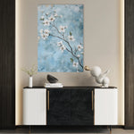 Floral 1429 Canvas Art 60 x 40 cm / Black