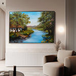 Landscape 143 Canvas Art 60 x 40 cm / Black