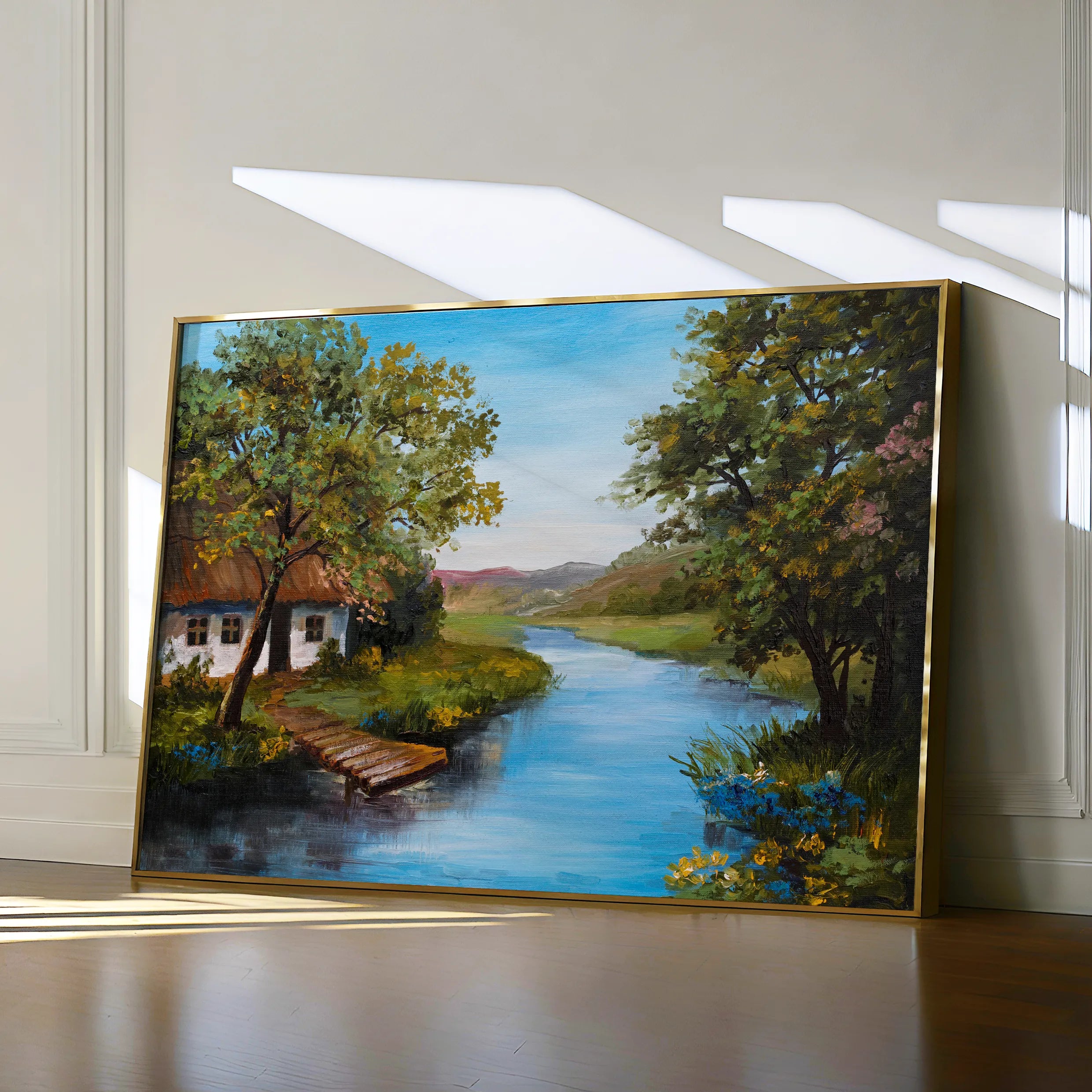 Landscape 143 Canvas Art 60 x 40 cm / Black
