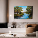 Landscape 143 Canvas Art 60 x 40 cm / Black