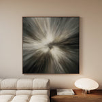 Abstract 1430 Canvas Art 60 x 60 cm / Black