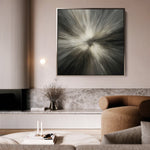 Abstract 1430 Canvas Art 60 x 60 cm / Black
