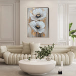 Floral 1430 Canvas Art 60 x 40 cm / Black