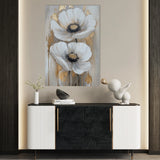 Floral 1430 Canvas Art 60 x 40 cm / Black