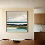 Abstract 1431 Canvas Art 60 x 60 cm / Black