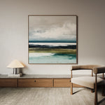 Abstract 1431 Canvas Art 60 x 60 cm / Black