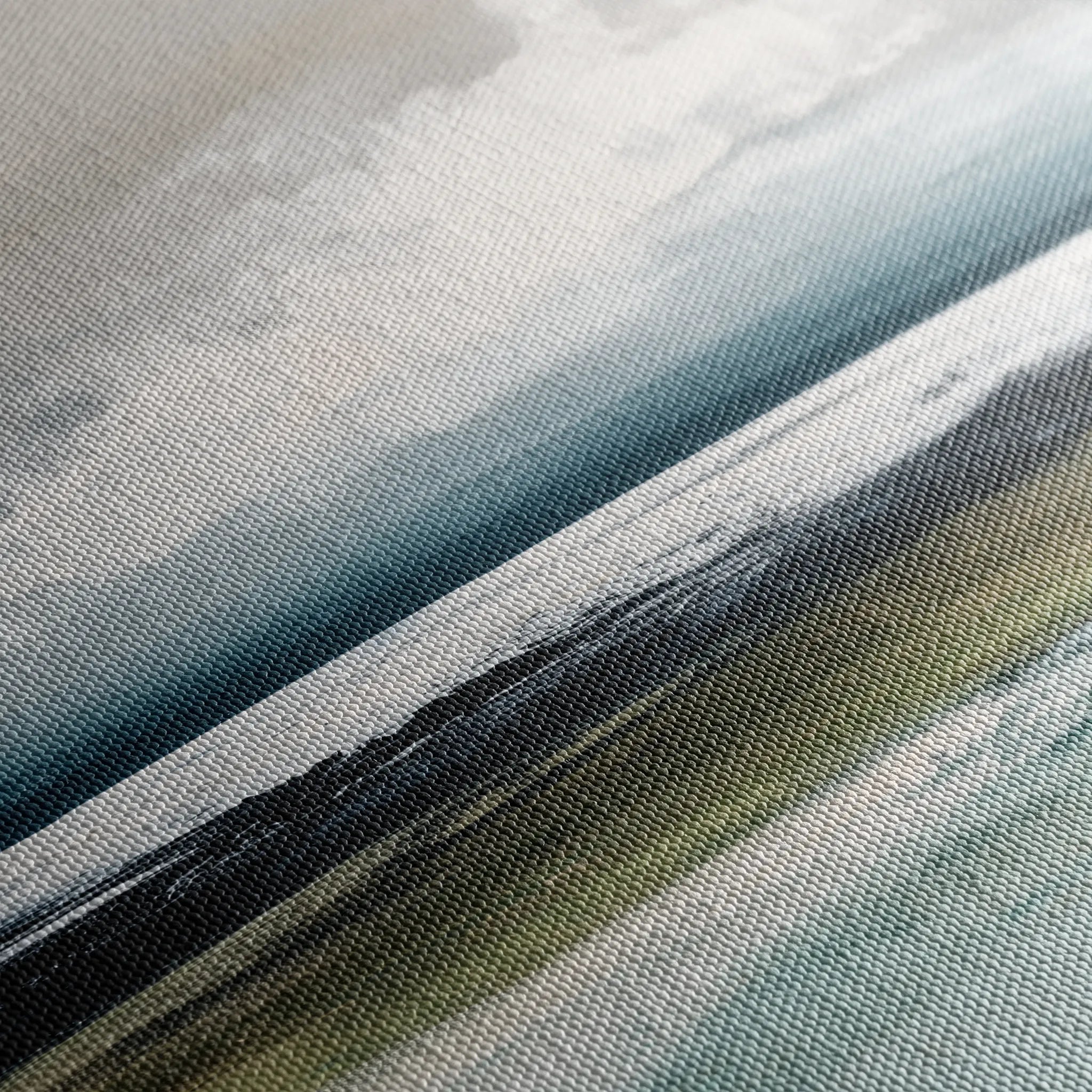 Abstract 1431 Canvas Art 60 x 60 cm / Black