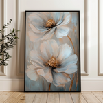Floral 1431 Canvas Art 60 x 40 cm / Black