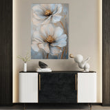 Floral 1431 Canvas Art 60 x 40 cm / Black