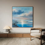 Abstract 1432 Canvas Art 60 x 60 cm / Black