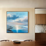 Abstract 1432 Canvas Art 60 x 60 cm / Black