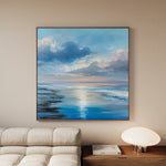 Abstract 1432 Canvas Art 60 x 60 cm / Black