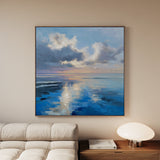 Abstract 1433 Canvas Art 60 x 60 cm / Black