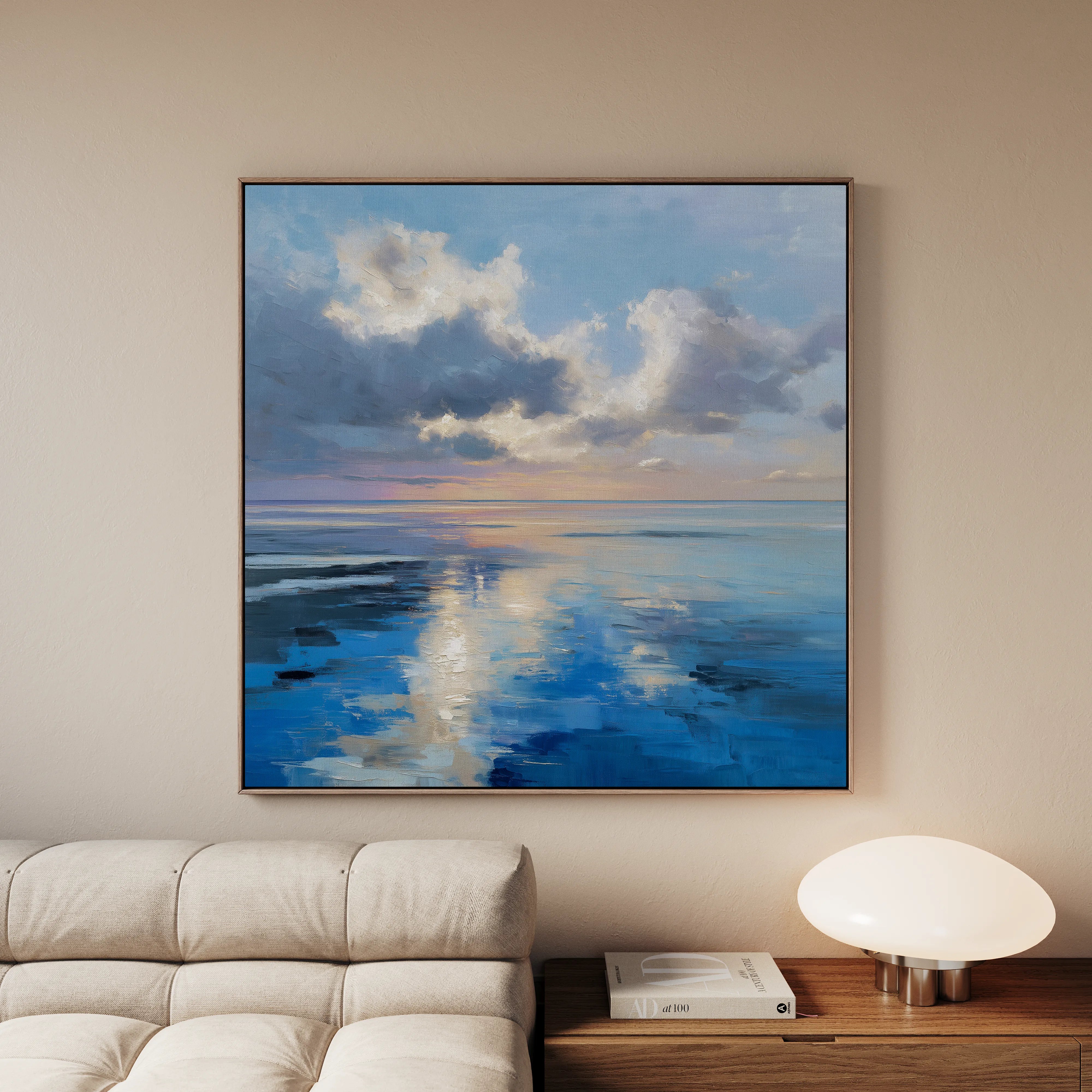Abstract 1433 Canvas Art 60 x 60 cm / Black