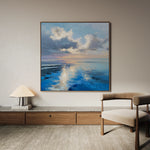 Abstract 1433 Canvas Art 60 x 60 cm / Black