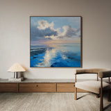 Abstract 1433 Canvas Art 60 x 60 cm / Black