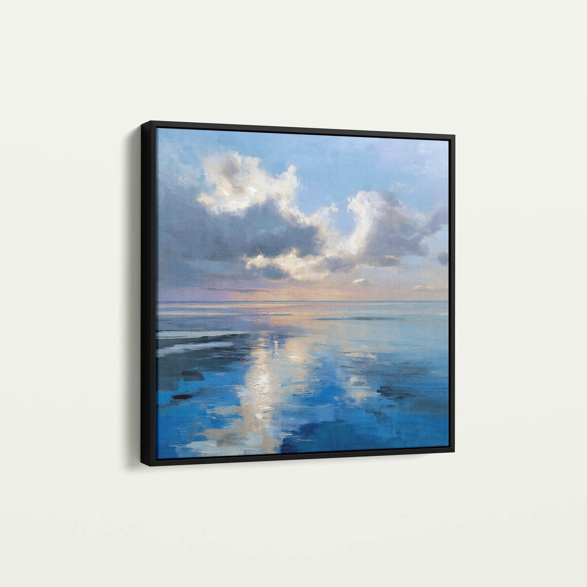 Abstract 1433 Canvas Art 60 x 60 cm / Black
