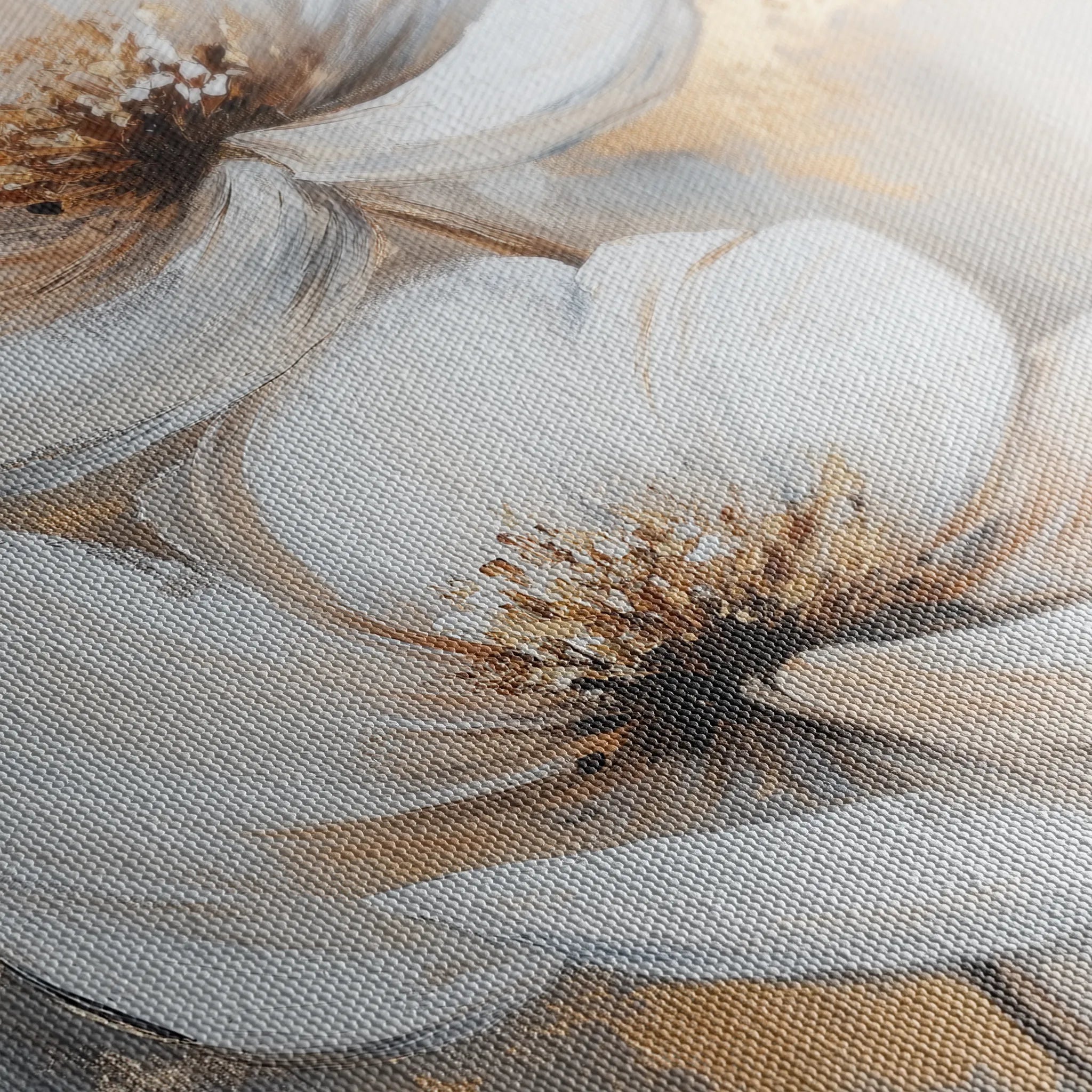 Floral 1433 Canvas Art 60 x 40 cm / Black
