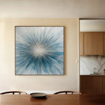 Abstract 1434 Canvas Art 60 x 60 cm / Black
