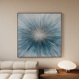 Abstract 1434 Canvas Art 60 x 60 cm / Black