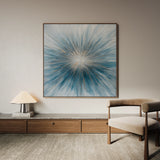 Abstract 1434 Canvas Art 60 x 60 cm / Black