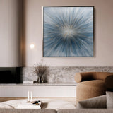 Abstract 1434 Canvas Art 60 x 60 cm / Black