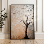 Floral 1434 Canvas Art 60 x 40 cm / Black