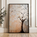Floral 1434 Canvas Art 60 x 40 cm / Black
