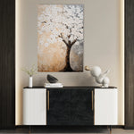 Floral 1434 Canvas Art 60 x 40 cm / Black