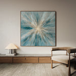 Abstract 1435 Canvas Art 60 x 60 cm / Black