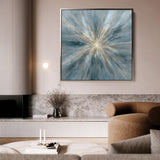 Abstract 1435 Canvas Art 60 x 60 cm / Black