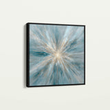 Abstract 1435 Canvas Art 60 x 60 cm / Black