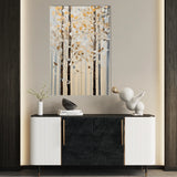 Floral 1435 Canvas Art 60 x 40 cm / Black