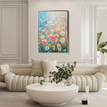 Floral 1437 Canvas Art 60 x 40 cm / Black