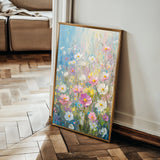 Floral 1437 Canvas Art 60 x 40 cm / Black