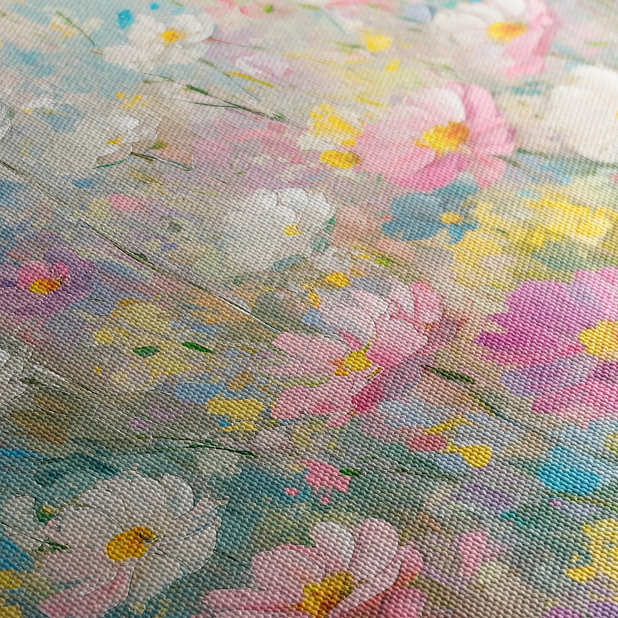 Floral 1437 Canvas Art 60 x 40 cm / Black